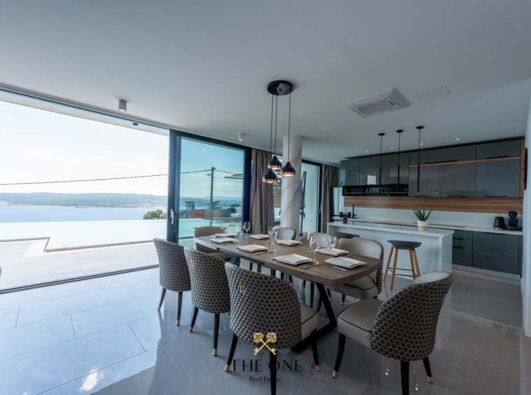 Gorgeous modern villa with panoramic view Crikvenica for sale