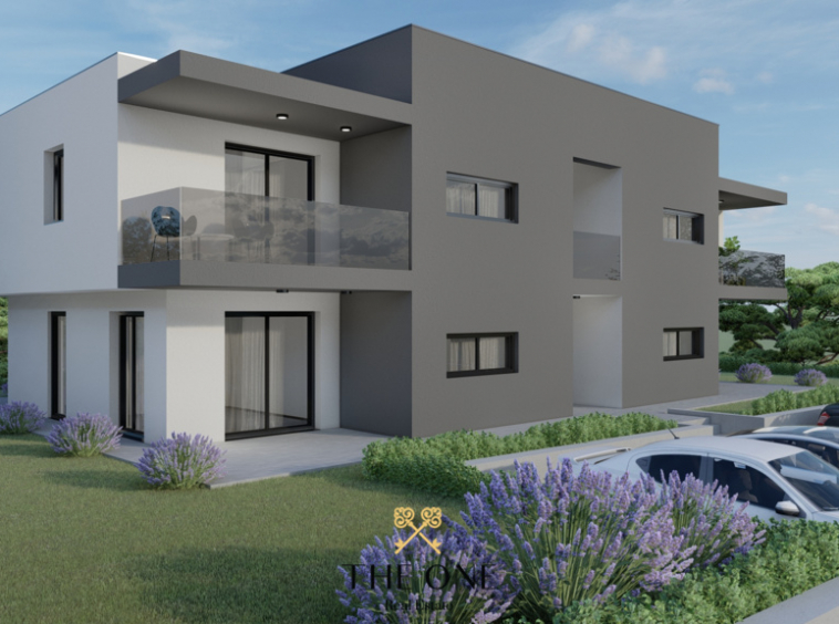 Newly built apartments near Porec city center. The apartments feature private parking space and part of the garden.