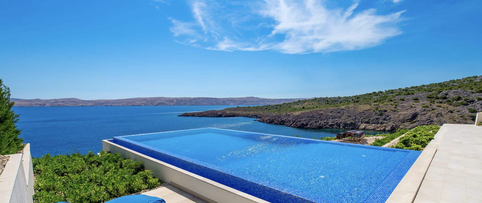 Luxury villa on a cliff overlooking the Adriatic sea THE ONE Real Estate Croatia
