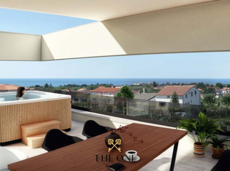 Newly built apartments in Istria, from studio up to 3 bedrooms apartments, 1 or 2 bathrooms, loggia, commodious terrace, swimming pool, garage.