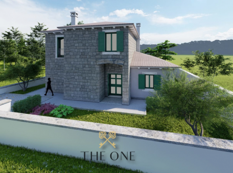 Beautiful stone villa near Momjan, offers 3 bedrooms, 4 bathrooms, swimming pool, private parking area.l