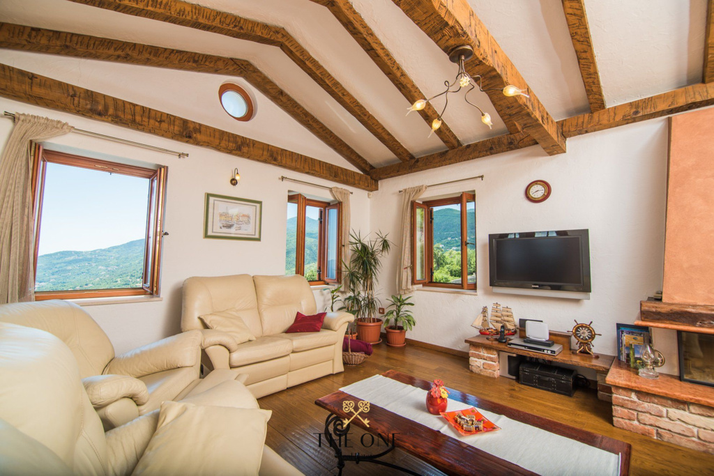 Villa-in-Opatija-for-sale (26) Villa with a pool offers 4 bedrooms, 3 bathrooms, toilet, gym, sauna, private parking space.