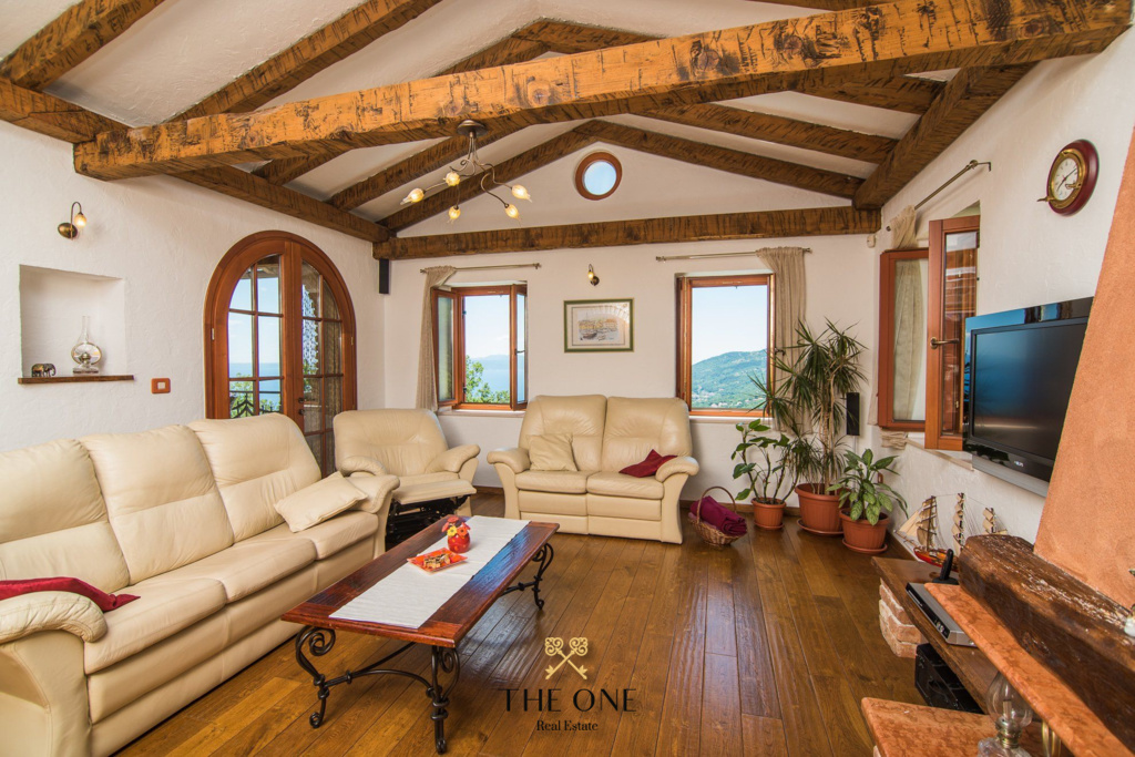 Villa-in-Opatija-for-sale (27) Villa with a pool offers 4 bedrooms, 3 bathrooms, toilet, gym, sauna, private parking space.