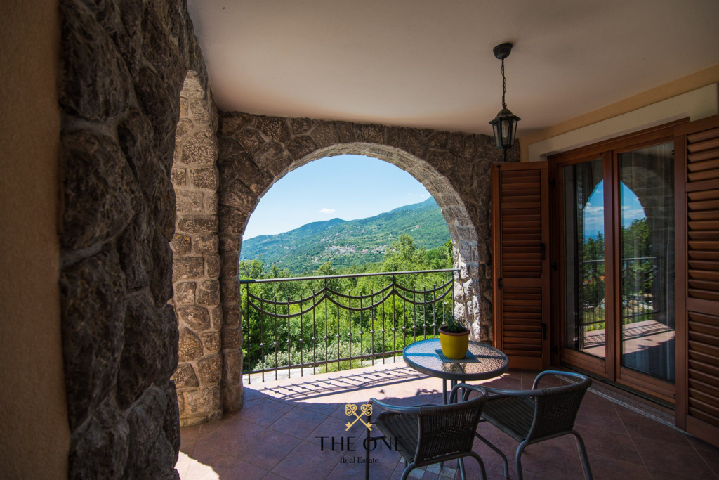 Villa-in-Opatija-for-sale (44) Villa with a pool offers 4 bedrooms, 3 bathrooms, toilet, gym, sauna, private parking space.