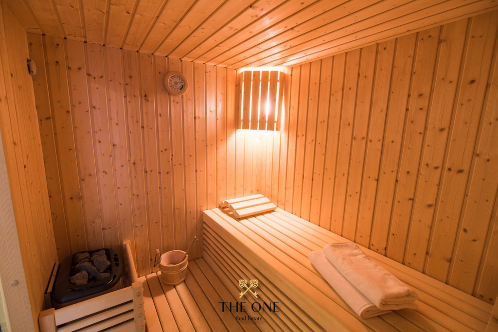 Villa-in-Opatija-for-sale (68) Villa with a pool offers 4 bedrooms, 3 bathrooms, toilet, gym, sauna, private parking space.