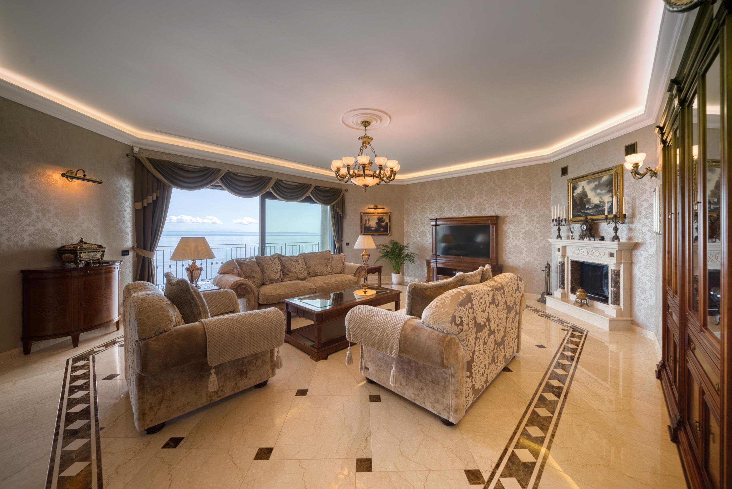 Luxury villa with pool and sea view Opatija