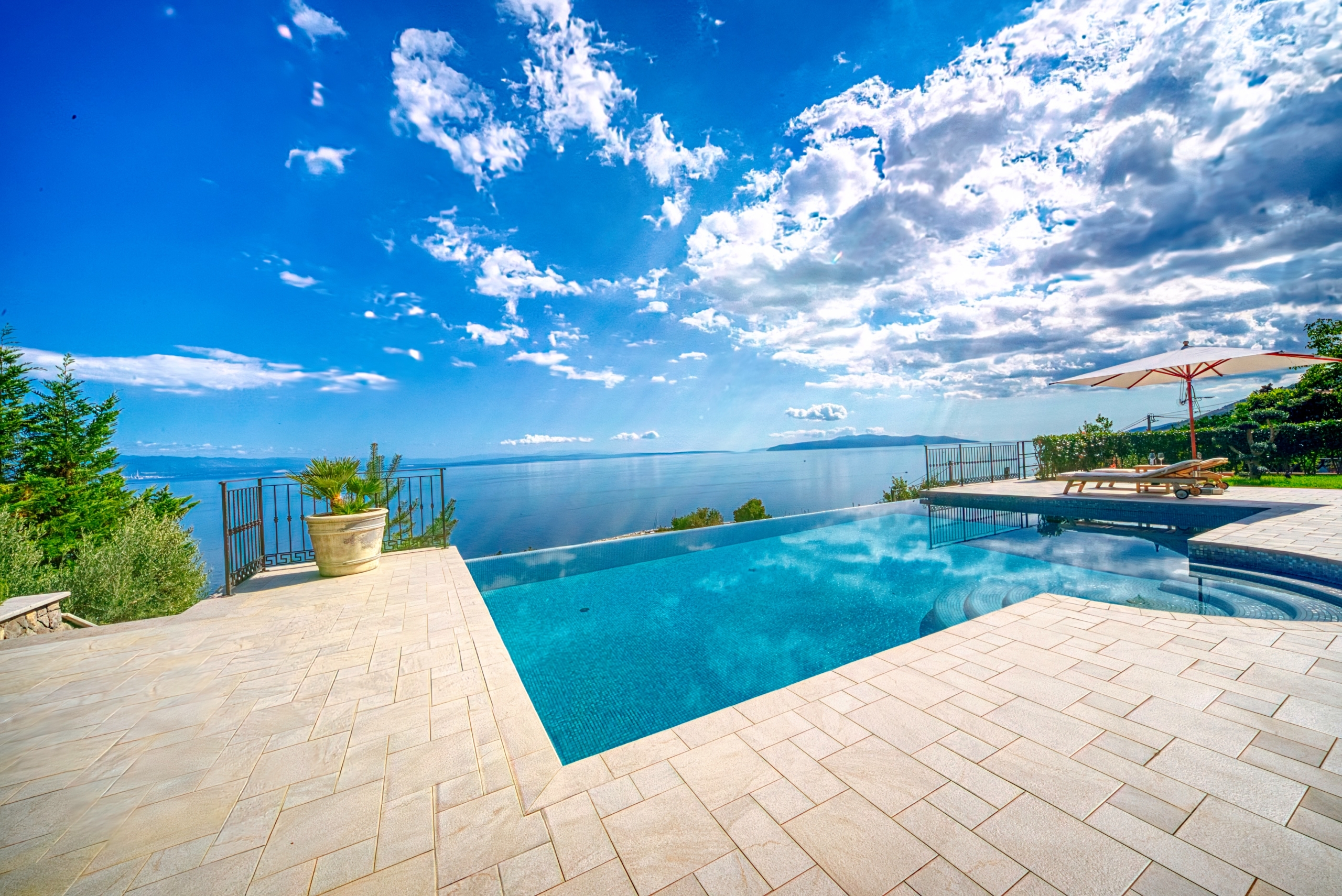 Luxury villa with pool and sea view Opatija Croatia