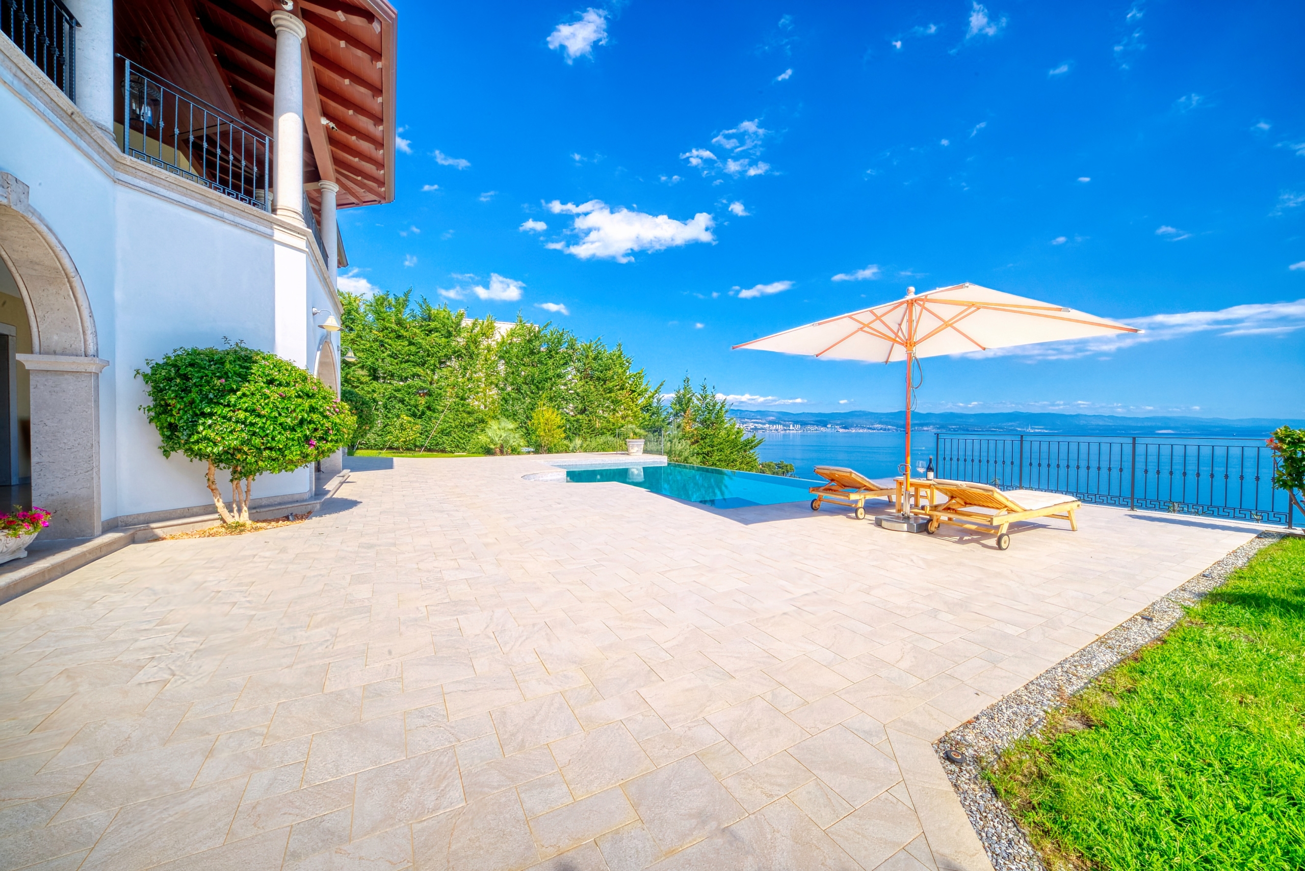 Luxury villa with pool and sea view Opatija Croatia