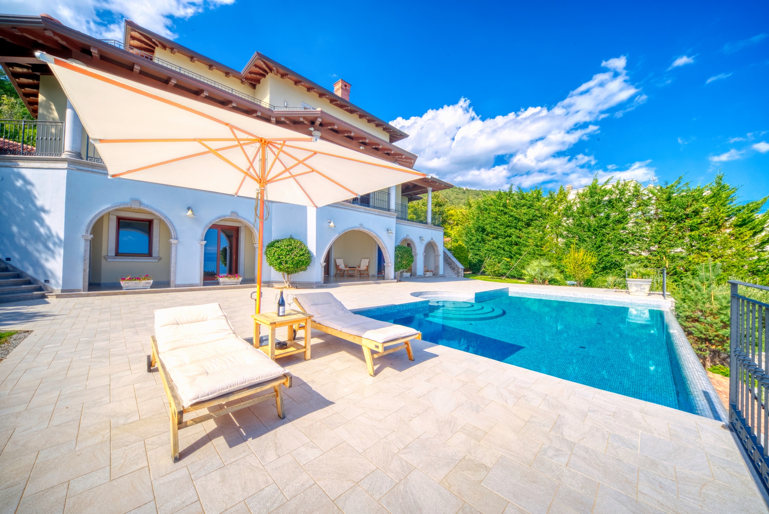 Luxury villa with pool and sea view Opatija Croatia