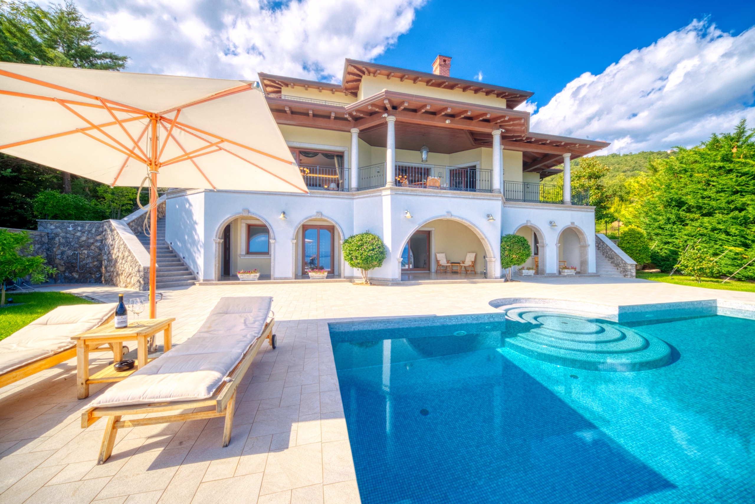 Luxury villa with pool and sea view Opatija Croatia