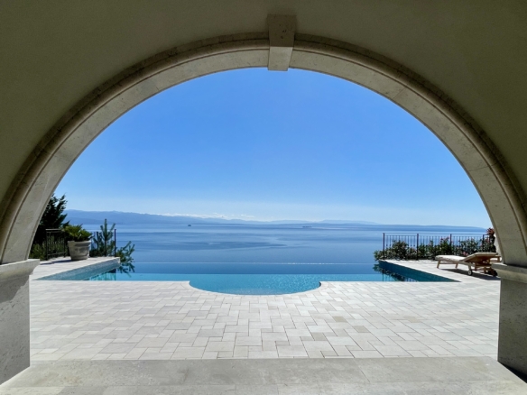 Villa Opatija pool sea view Croatia