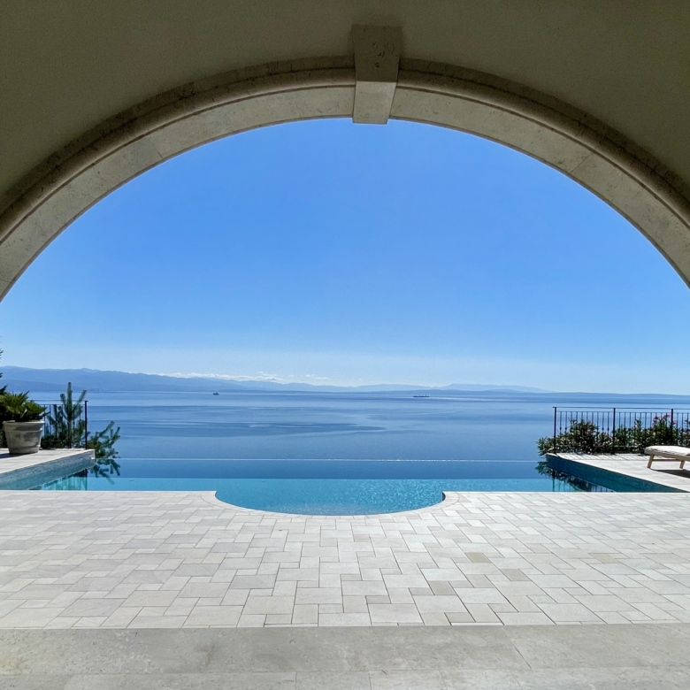 Villa Opatija pool sea view Croatia